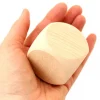 Tout Pour le Jeu Grand dé vierge 50 mm en bois naturel neutre brut 5 cm