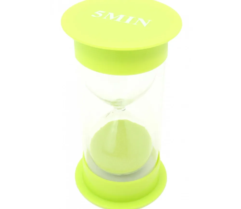 Tout Pour le Jeu Grand sablier 5 minutes très lisible - VERT - 12 cm GM
