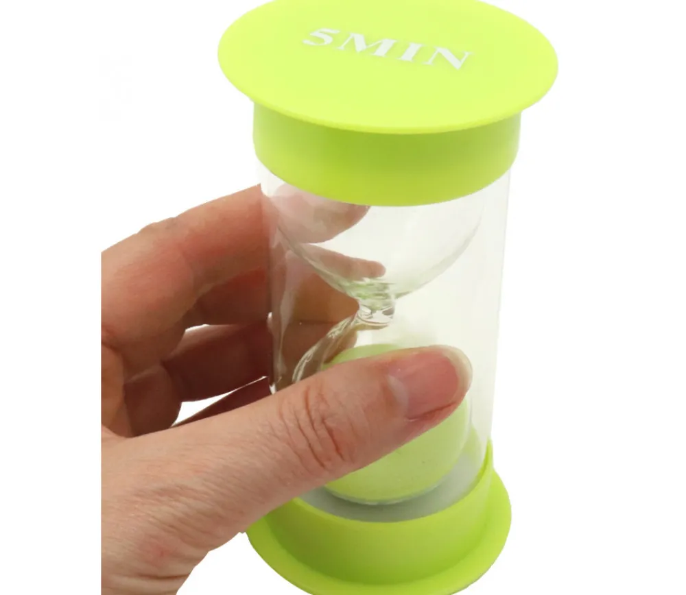 Tout Pour le Jeu Grand sablier 5 minutes très lisible - VERT - 12 cm GM