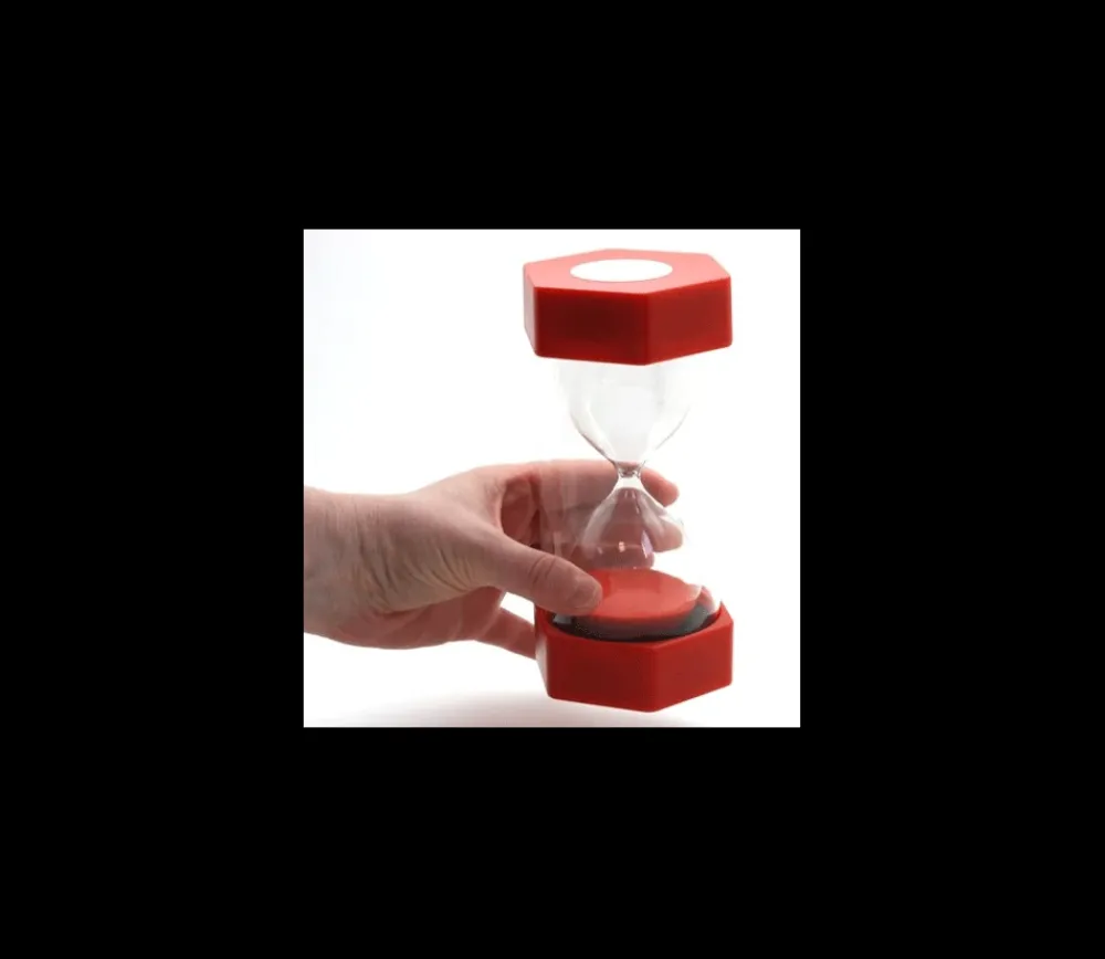 Tout Pour le Jeu Grand sablier super lisible 30 secondes - ROUGE - 16 cm MAXI