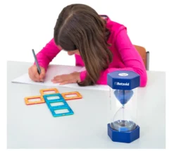 Tout Pour le Jeu Grand sablier super lisible 5 minutes - BLEU - 16 cm MAXI