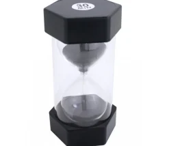 Tout Pour le Jeu Grand sablier super lisible 30 minutes - NOIR - 16 cm MAXI