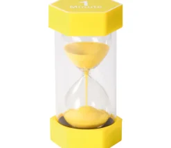 Tout Pour le Jeu Grand sablier super lisible 1 minute - JAUNE - 16 cm MAXI