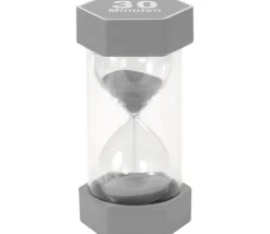 Tout Pour le Jeu Grand sablier super lisible 30 minutes - GRIS - 16 cm MAXI
