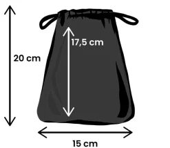 Tout Pour le Jeu GRAND Sac velours NOIR taille M 200 x 150 mm