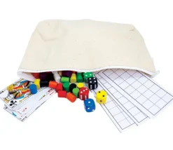 Tout Pour le Jeu Grande Pochette plate 19 x 29 cm coton trousse à personnaliser fermeture éclair