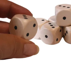 Tout Pour le Jeu Gros dé 123 en 2 cm dé à jouer bois points 1 2 3 1 2 3