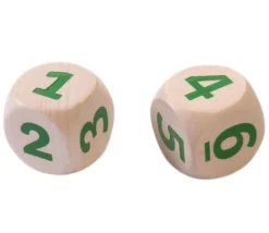 Tout Pour le Jeu Gros dé CHIFFRES 123456 en bois de 2 cm