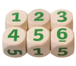 Tout Pour le Jeu Gros dé CHIFFRES 123456 en bois de 2 cm