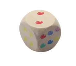 Tout Pour le Jeu Gros dé en bois Pâques lapin et oeufs 2.5 cm