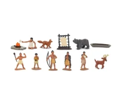 Tout Pour le Jeu Indiens Powhatans : 12 figurines de jeu