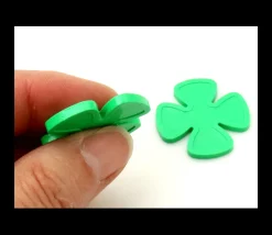 Tout Pour le Jeu Jeton 29 mm trèfle à 4 feuilles vert