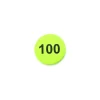 Tout Pour le Jeu Jeton bois numéro 100 rond plat de 25 x 4 mm vert clair