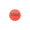 Tout Pour le Jeu Jeton bois numéro 1000 rond plat de 30 x 4 mm rouge