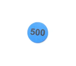 Tout Pour le Jeu Jeton bois numéro 500 rond plat de 25 x 4 mm bleu