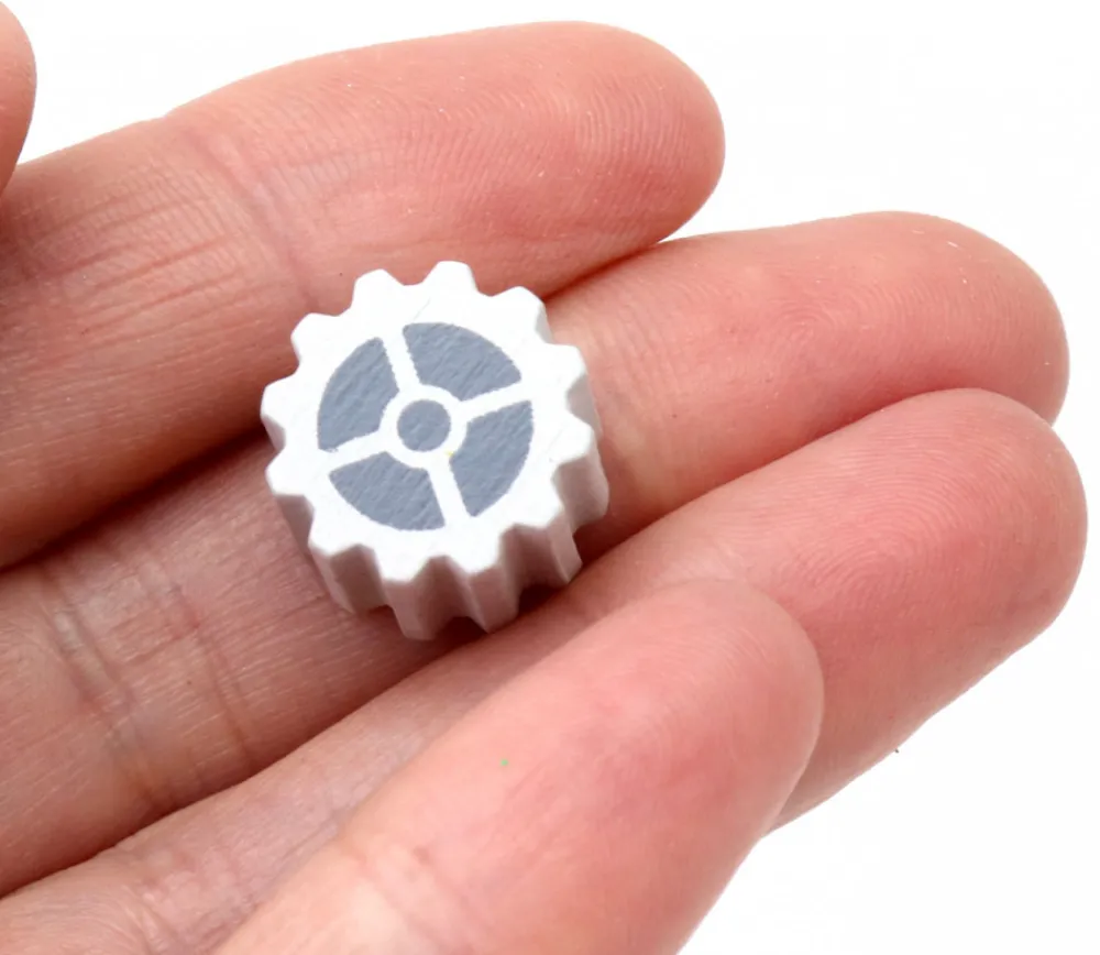 Tout Pour le Jeu Jeton en bois engrenage roue dentée Ø 15 mm