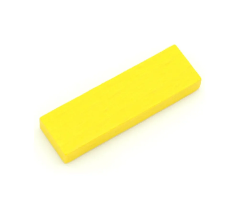 Tout Pour le Jeu Jeton en bois grand rectangle pour jeux 54 x 16 x 7 mm à l'unité