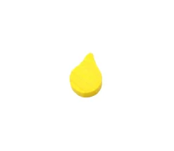 Tout Pour le Jeu Jeton feuille goutte huile jaune -14 x 10 x 4 mm