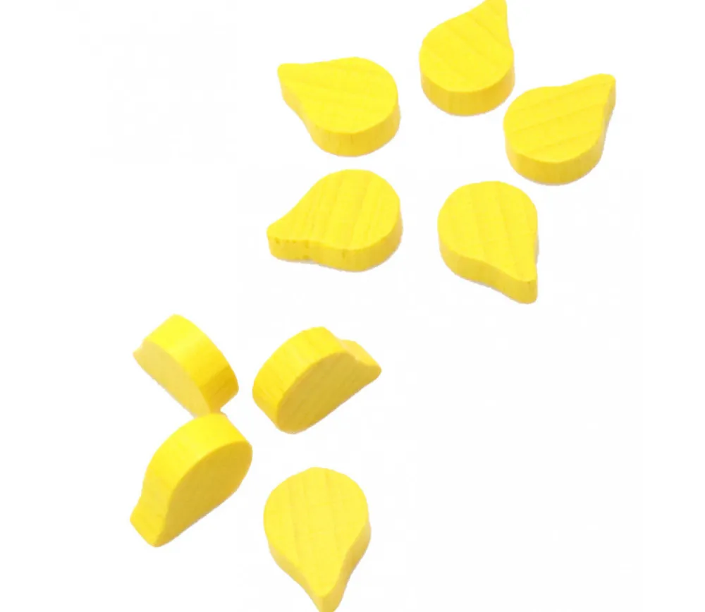 Tout Pour le Jeu Jeton feuille goutte huile jaune -14 x 10 x 4 mm