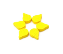 Tout Pour le Jeu Jeton feuille goutte huile jaune -14 x 10 x 4 mm