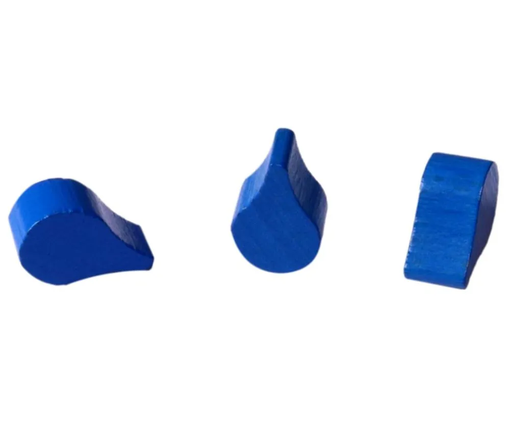 Tout Pour le Jeu Jeton goutte d'eau bleue 17 x 11 x 8 mm