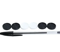 Tout Pour le Jeu Jeton jeu noir ou blanc plastique Ø 2.3 cm modèle B à l'unité