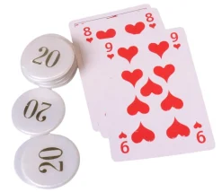 Tout Pour le Jeu Jeton numéroté blanc nacré 32 mm numéro 20