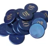 Tout Pour le Jeu Jeton numéroté bleu nacré 32 mm numéro 10