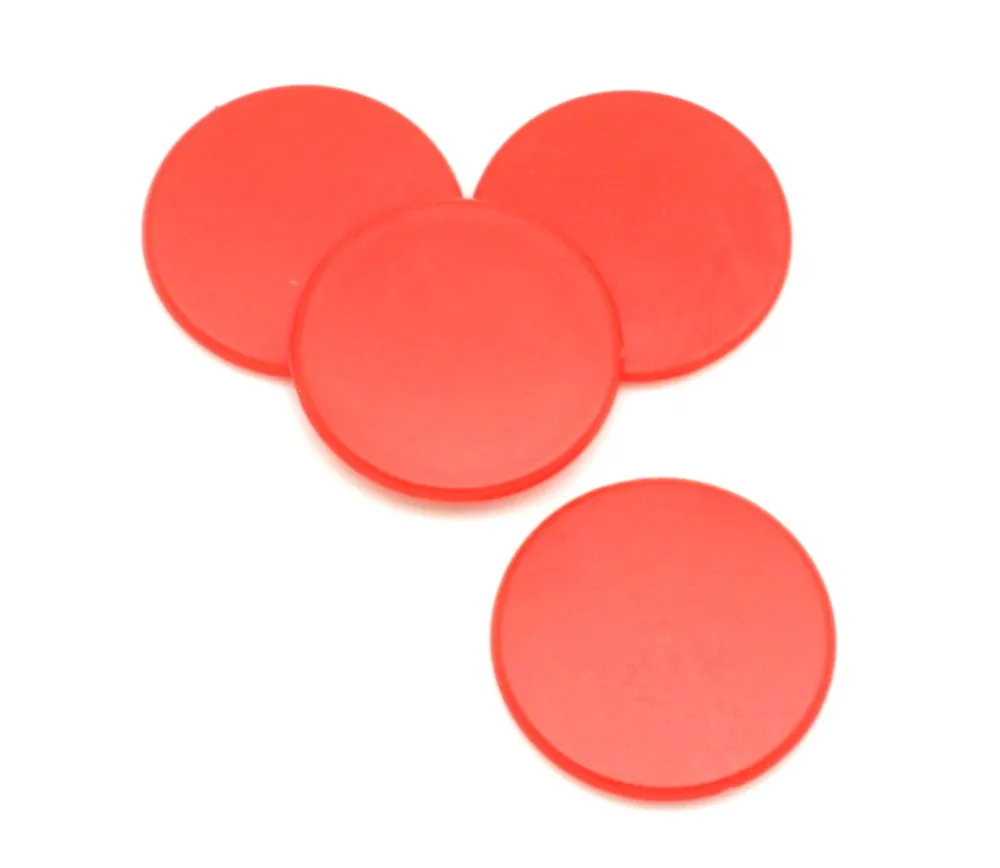 Tout Pour le Jeu Jeton rond 38 mm de diamètre en plastique plat à l'unité