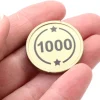 Tout Pour le Jeu Jeton rond doré 1000 de 2.9 cm