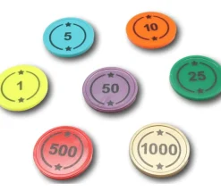 Tout Pour le Jeu Jeton rond numéroté en plastique 2.9 cm