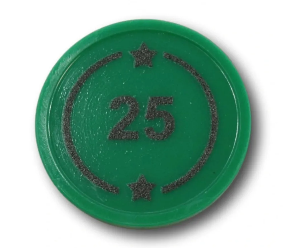 Tout Pour le Jeu Jeton rond numéroté en plastique 2.9 cm