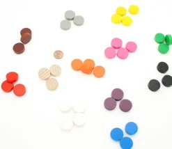 Tout Pour le Jeu Jetons 19 x 6 mm bois mini disque à l'unité