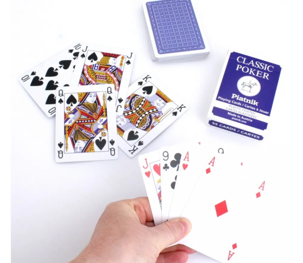 Tout Pour le Jeu Jeu 54 cartes à jouer poker bleu classic piatnik