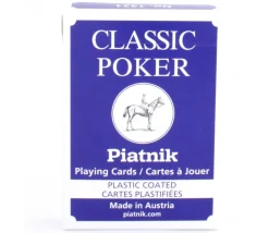 Tout Pour le Jeu Jeu 54 cartes à jouer poker bleu classic piatnik