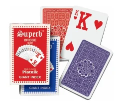 Tout Pour le Jeu Jeu 54 cartes bridge 2 index géants Optic très lisible
