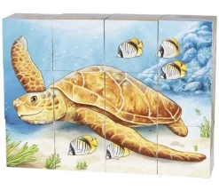 Tout Pour le Jeu Jeu 12 cubes avec images 6 animaux sauvages - puzzle