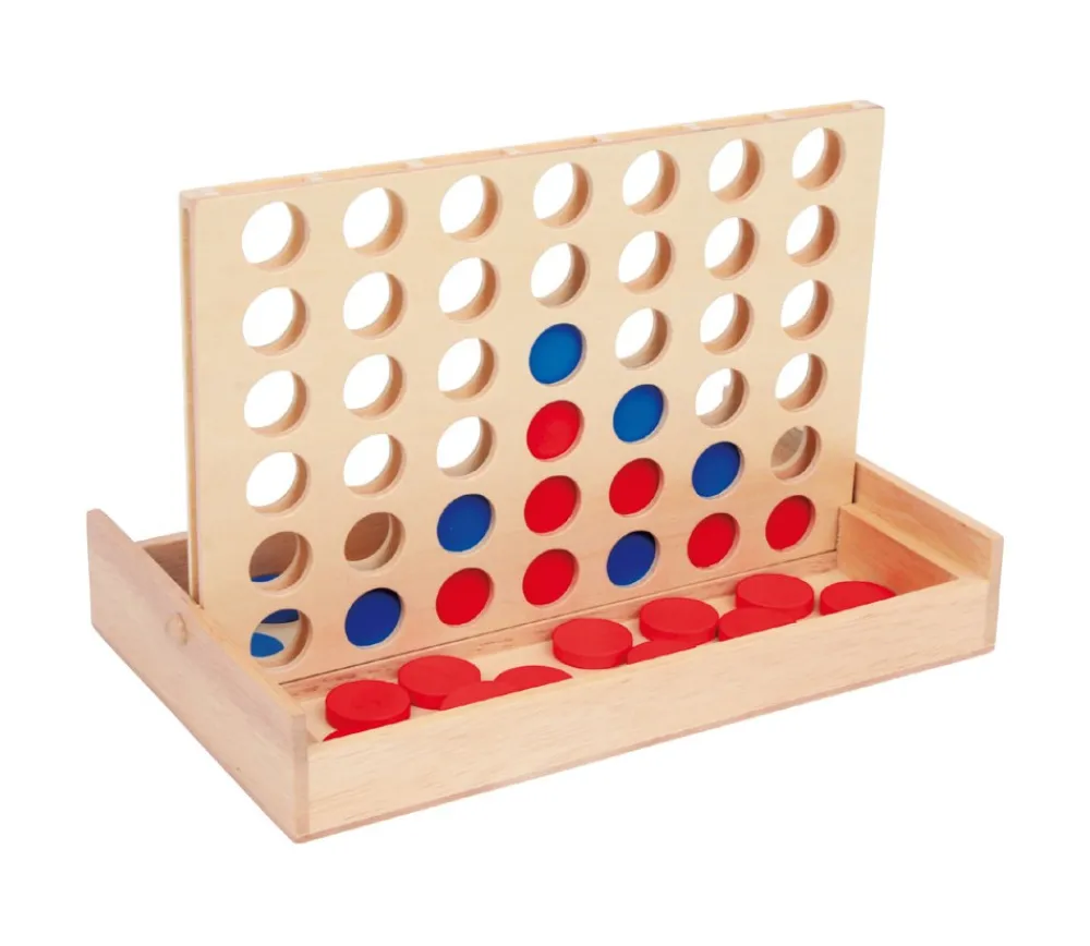 Tout Pour le Jeu Jeu 4 en ligne en bois jeu traditionnel