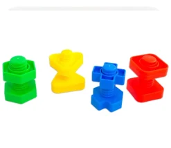 Enfant Tout Pour le Jeu Jeu 64 pièces vis et écrous dans boite plastique