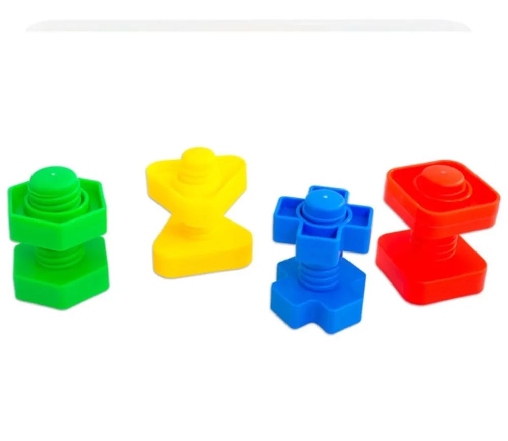 Enfant Tout Pour le Jeu Jeu 64 pièces vis et écrous dans boite plastique