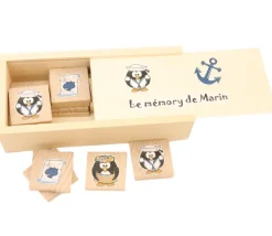 Tout Pour le Jeu Jeu 24 tuiles mémo en bois vierge à personnaliser 40x40x7 mm