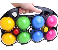 Tout Pour le Jeu Jeu boules en bois pétanque (8 boules + 2 cochonnets) France
