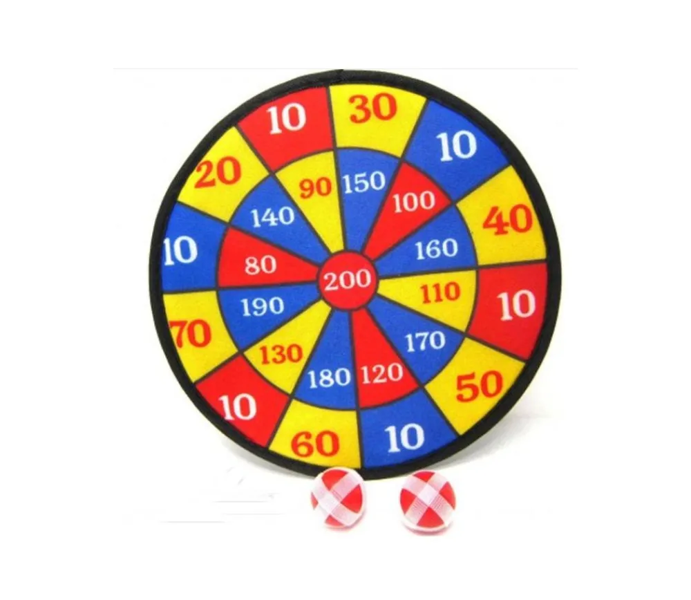 Enfant Tout Pour le Jeu Jeu Cible velcro 27 cm velcro 2 balles de lancer