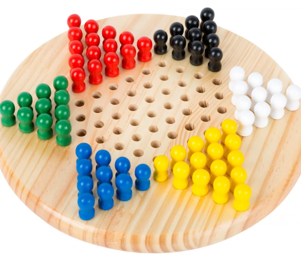Tout Pour le Jeu Jeu Dames chinoises en bois 22 cm diamètre