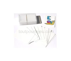Tout Pour le Jeu Jeu de 54 cartes blanches à personnaliser dans boite taille standard 59 x 91 mm