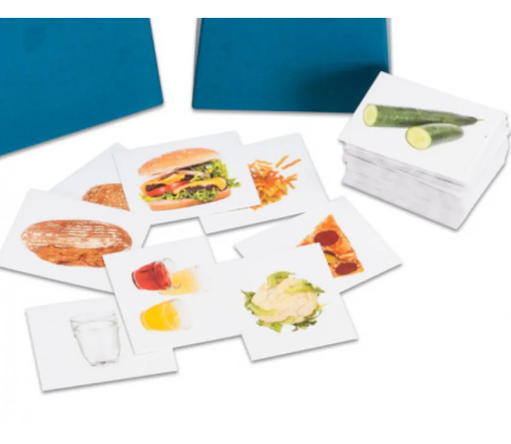 Tout Pour le Jeu Jeu de 104 cartes photos aliments - découverte, tri, groupe