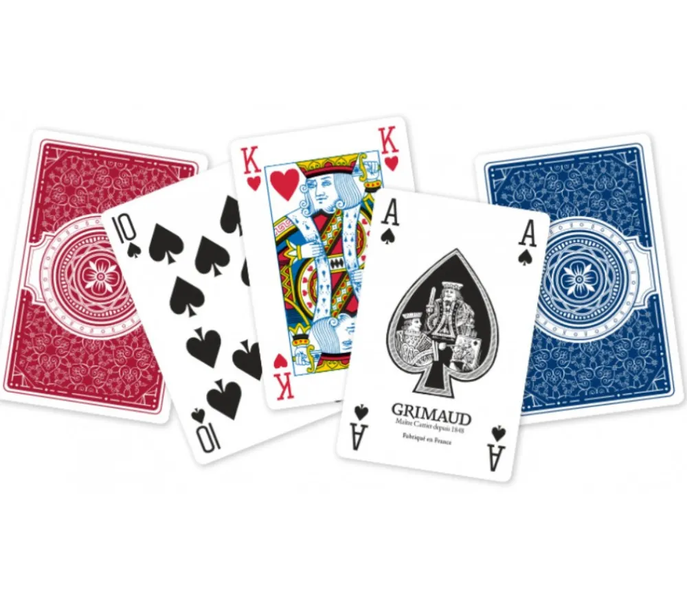 Tout Pour le Jeu Jeu de cartes 54 cartes Grimaud EXPERT bleu Bridge