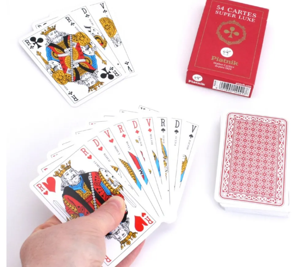 Tout Pour le Jeu Jeu de cartes 54 cartes Piatnik rouge super luxe