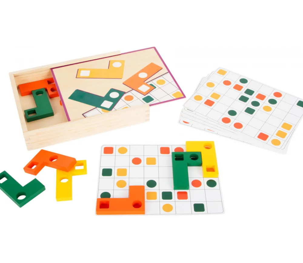 Tout Pour le Jeu Jeu de logique en bois formes L du tetris