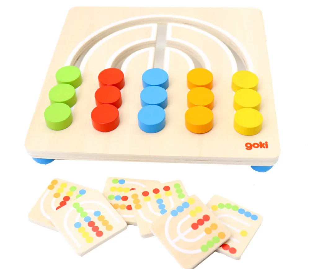 Enfant Tout Pour le Jeu Jeu de logique enfant Arc-en-ciel bois